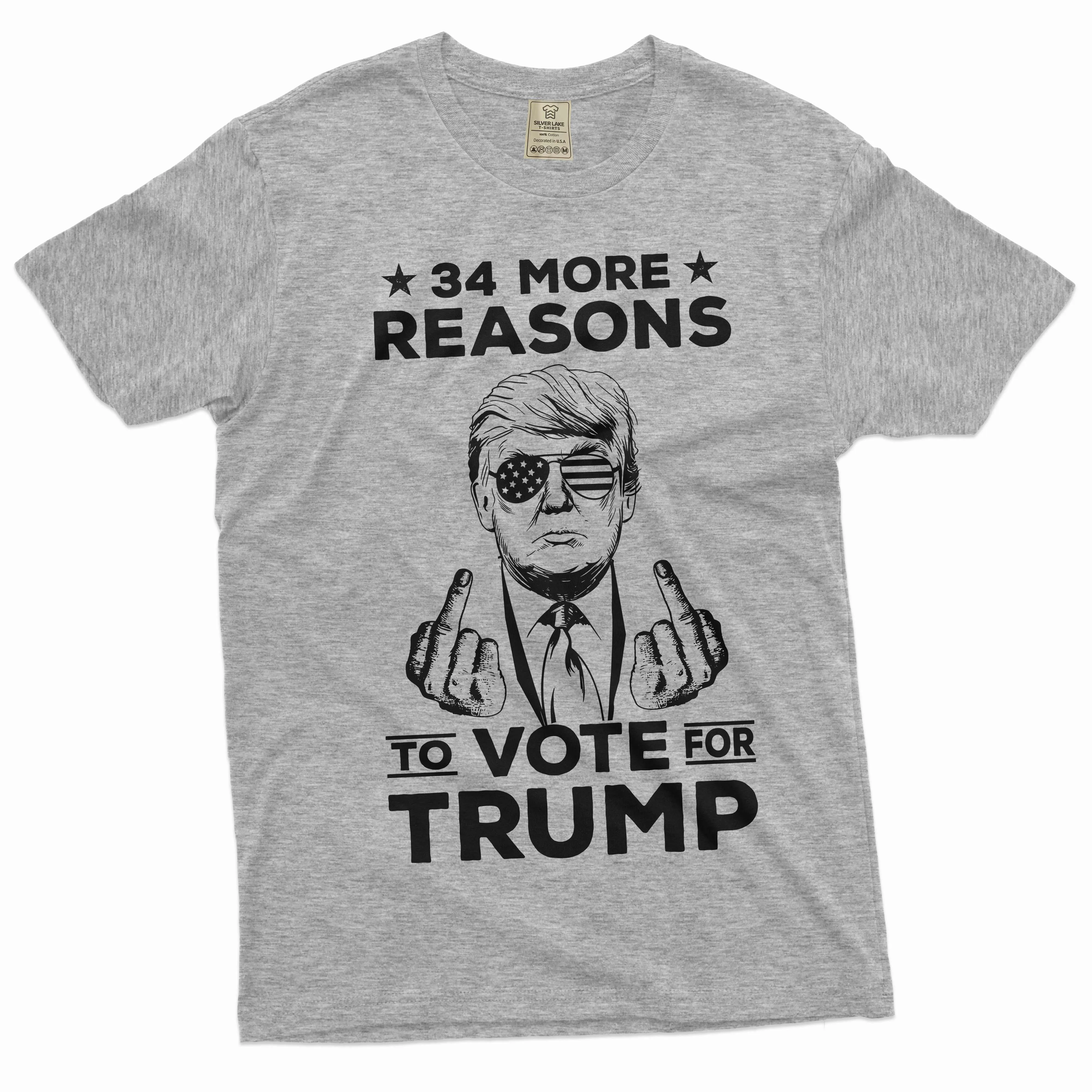 34 More reasons to vote for trump shirt donald trump funny shirt 2024 election political shirt