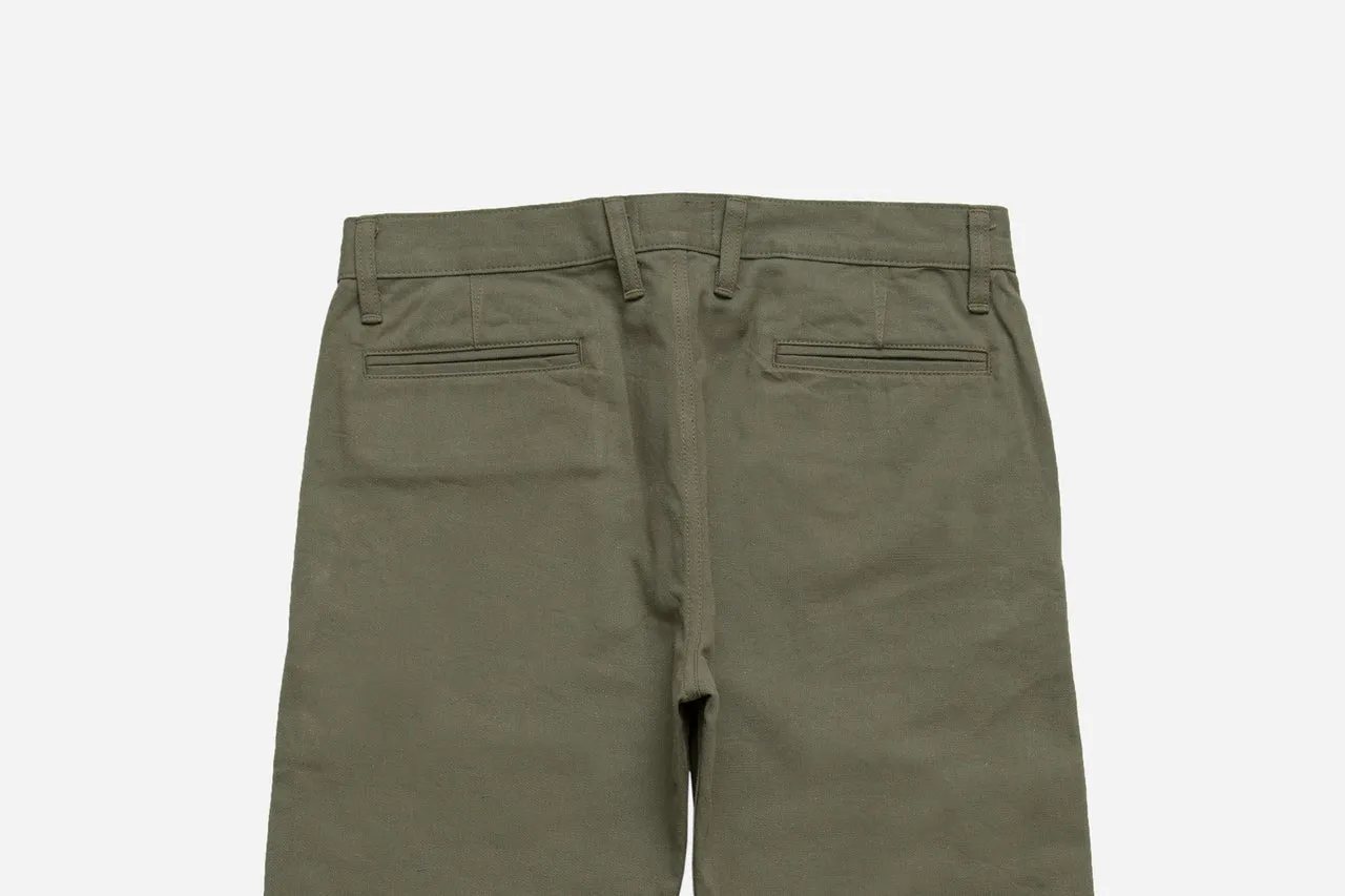 【3sixteen】CH⁠-⁠11x Olive Selvedge Chino 中直筒日本老織機布邊赤耳卡其褲