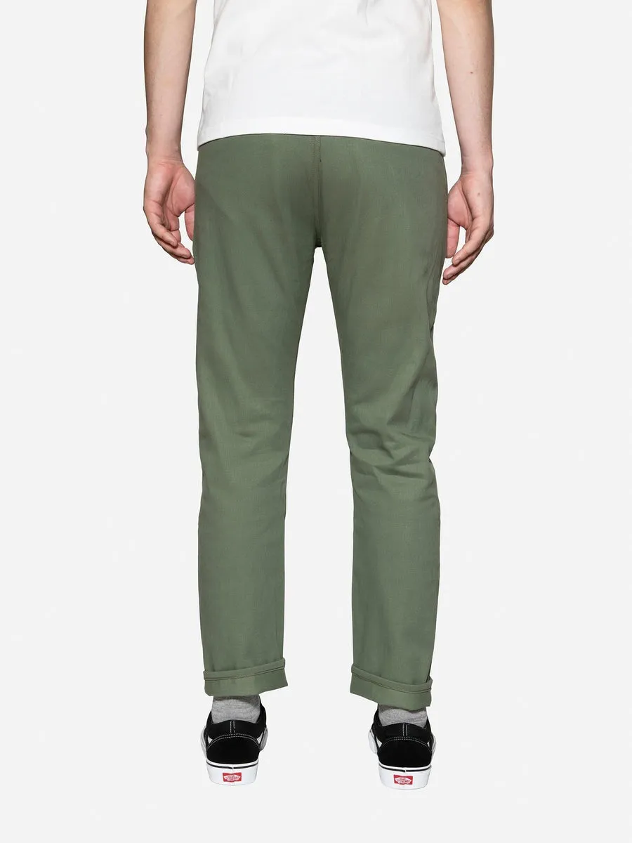 【3sixteen】CH⁠-⁠11x Olive Selvedge Chino 中直筒日本老織機布邊赤耳卡其褲