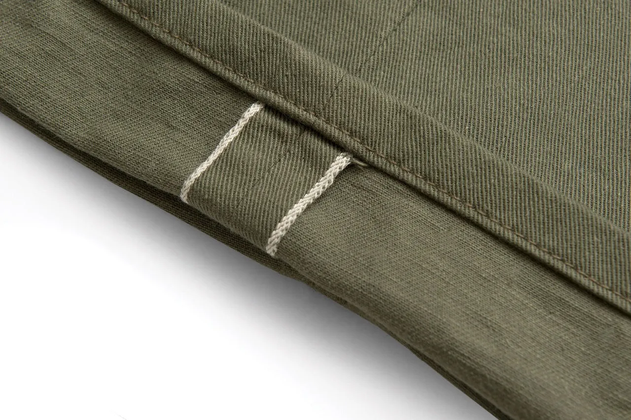 【3sixteen】CH⁠-⁠11x Olive Selvedge Chino 中直筒日本老織機布邊赤耳卡其褲