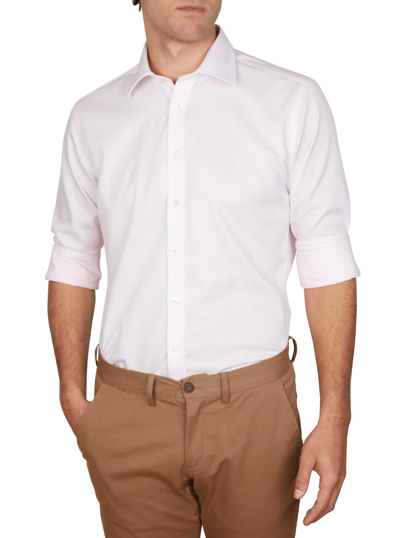 Abelard Non Iron Cotton Twill Slim Fit Shirt