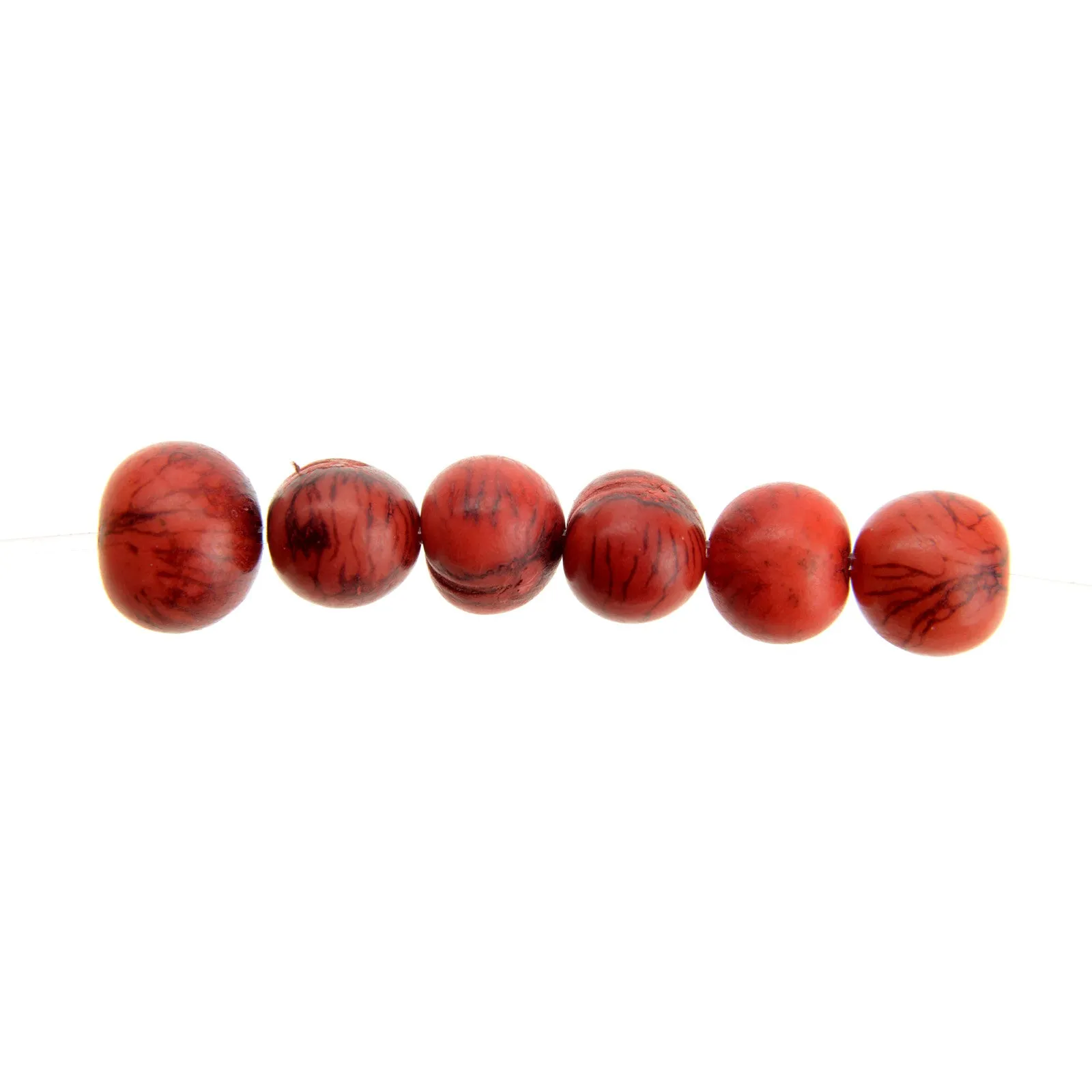Acai Seeds of Life Bracelet with Wax Seal - Tiger Red Beads