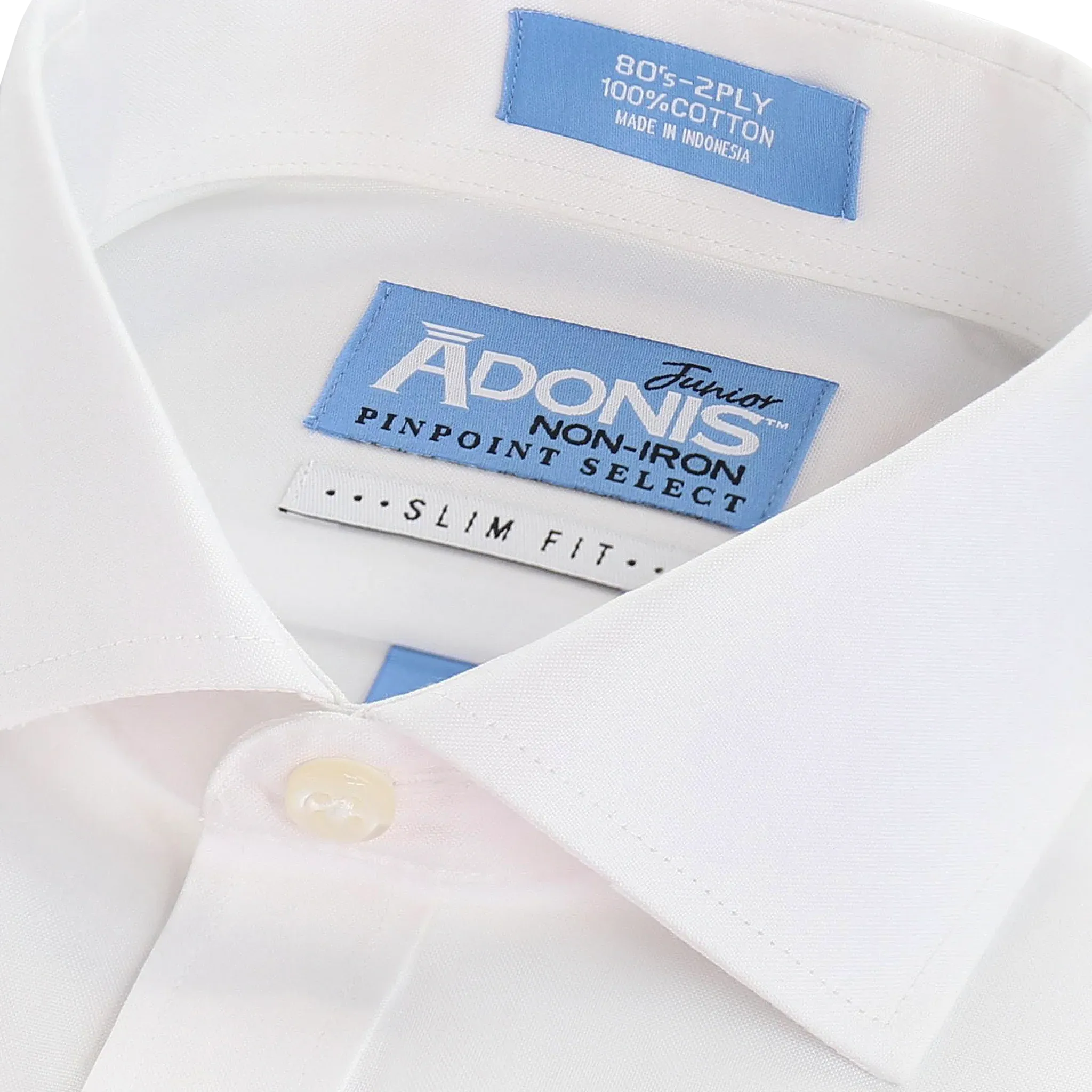 Adonis Pinpoint Non-Iron Cotton Boys Dress Shirt - French Cuff