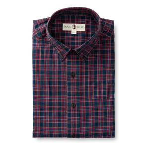 Akins Plaid Cotton Slub Sport Shirt