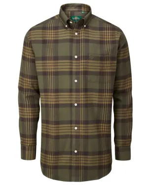Alan Paine Ilkley Flannel Button-Down Collar Shirt Clearance