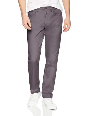 Amazon Essentials Men's Chino, Slim-Fit pants with 5-Pockets, Comfort Stretch, 34W x 32L, Grey (Previously GoodThreads)