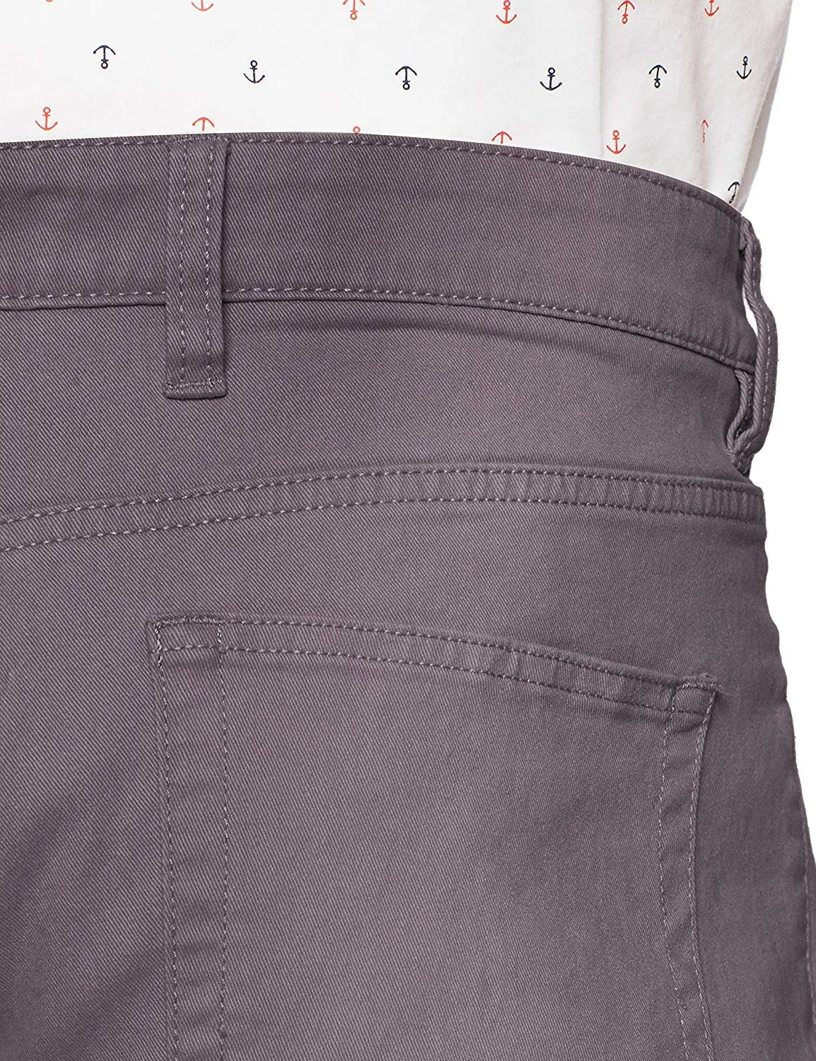 Amazon Essentials Men's Chino, Slim-Fit pants with 5-Pockets, Comfort Stretch, 34W x 32L, Grey (Previously GoodThreads)