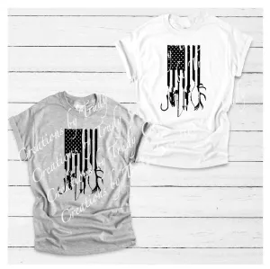 American flag hunting- T SHIRT