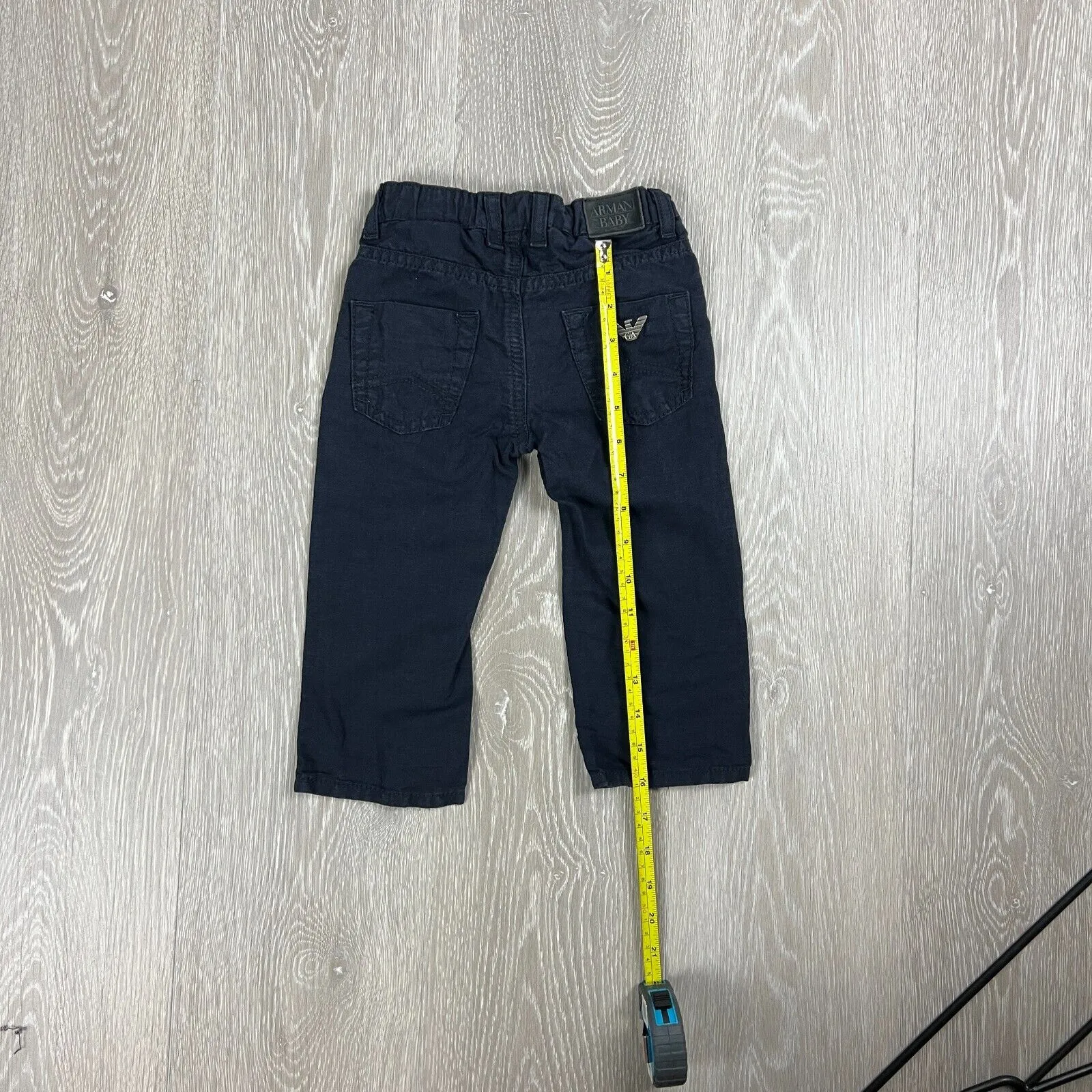 Armani Baby Boys Navy Blue Chino Pants Size 18 Months
