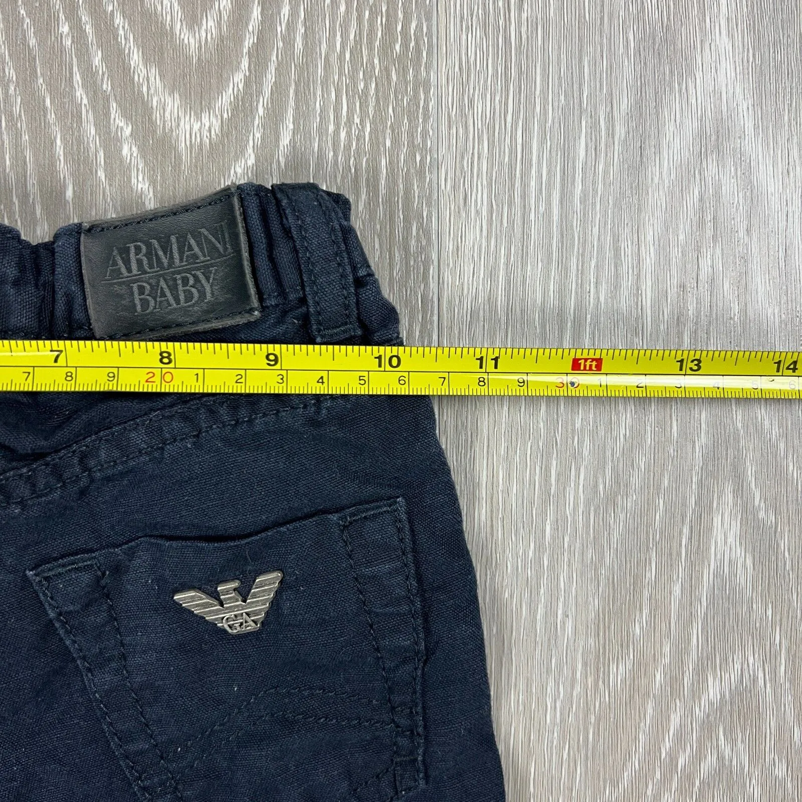 Armani Baby Boys Navy Blue Chino Pants Size 18 Months
