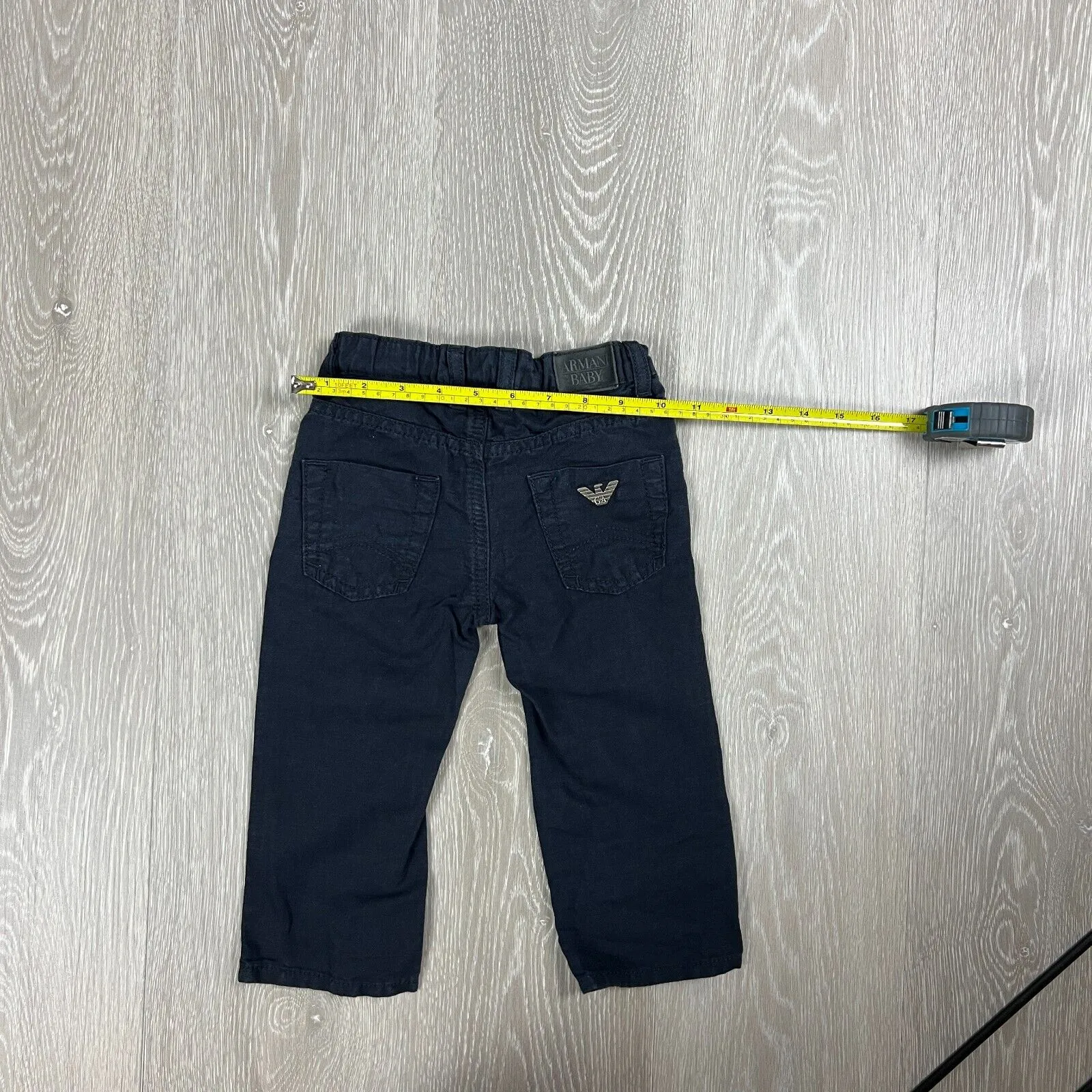 Armani Baby Boys Navy Blue Chino Pants Size 18 Months