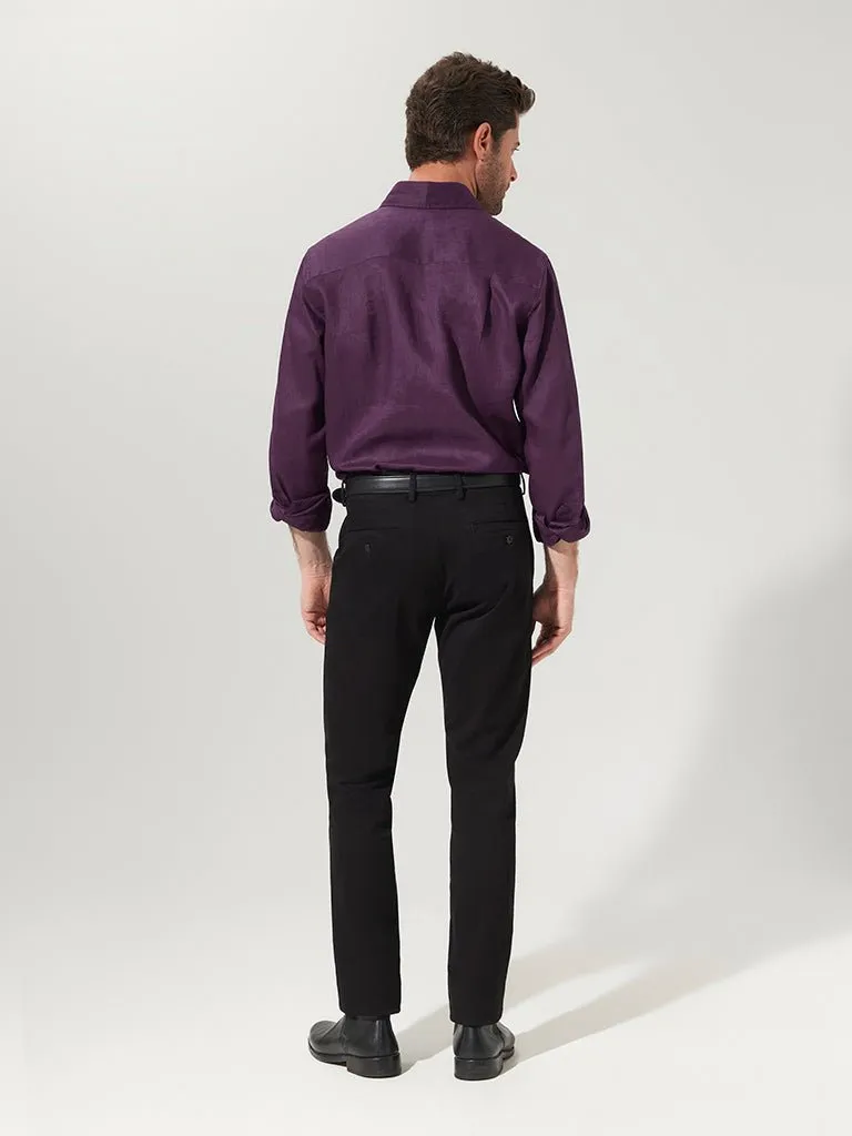 Aubergine Linen