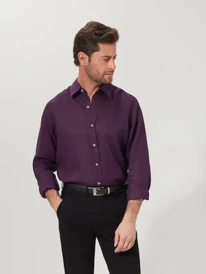 Aubergine Linen