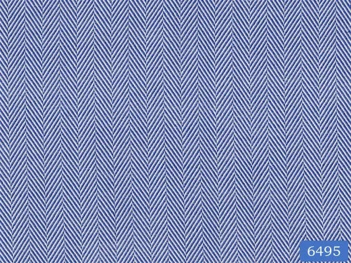 Azure Blue Herringbone Shirt