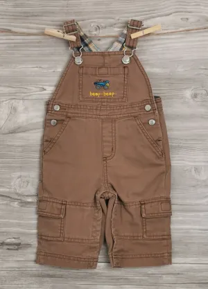 BABY BOY SIZE 3/6 MONTHS - GYMBOREE, Cotton Cargo Overalls EUC B56