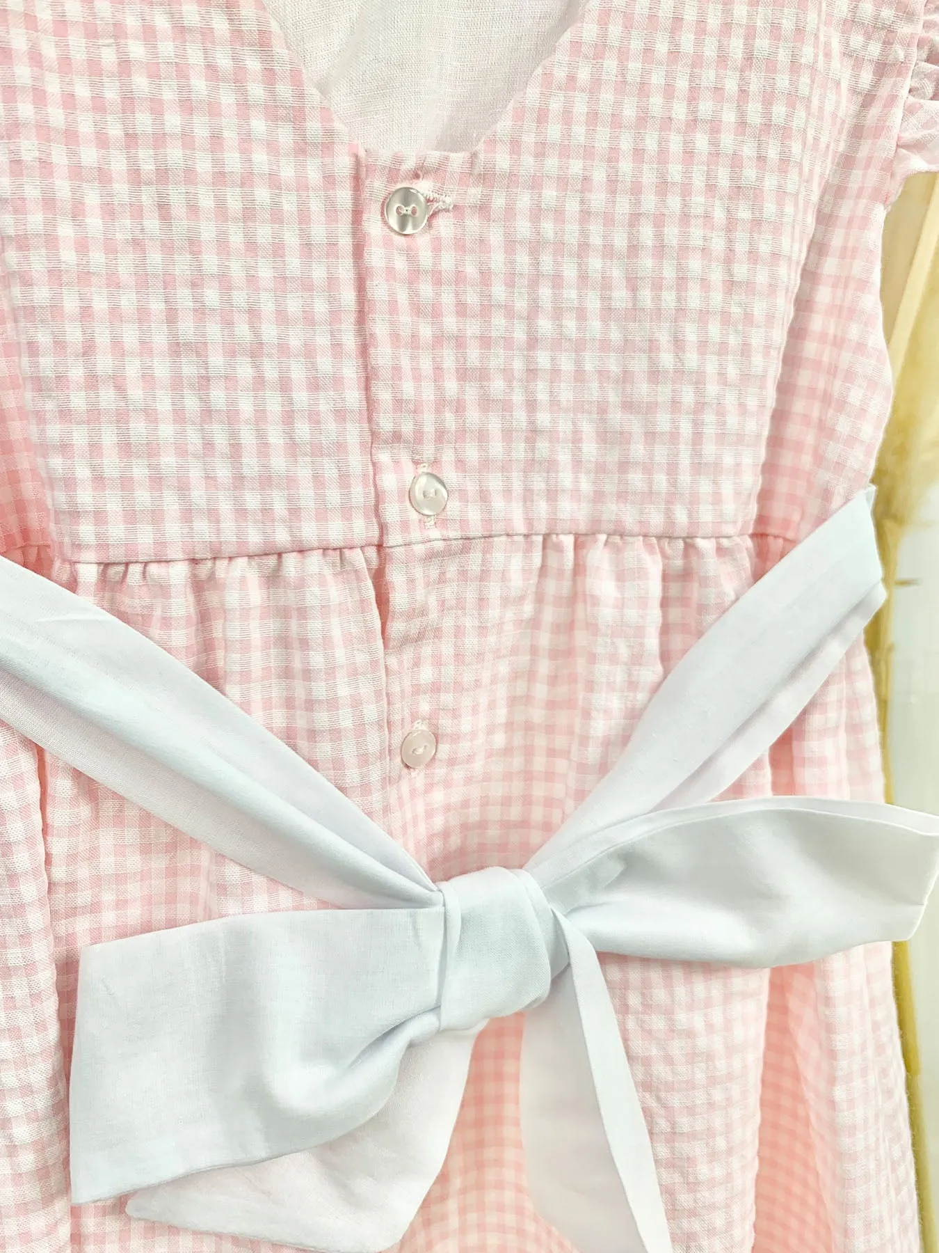 Baby Gi Pink & White Check Dress