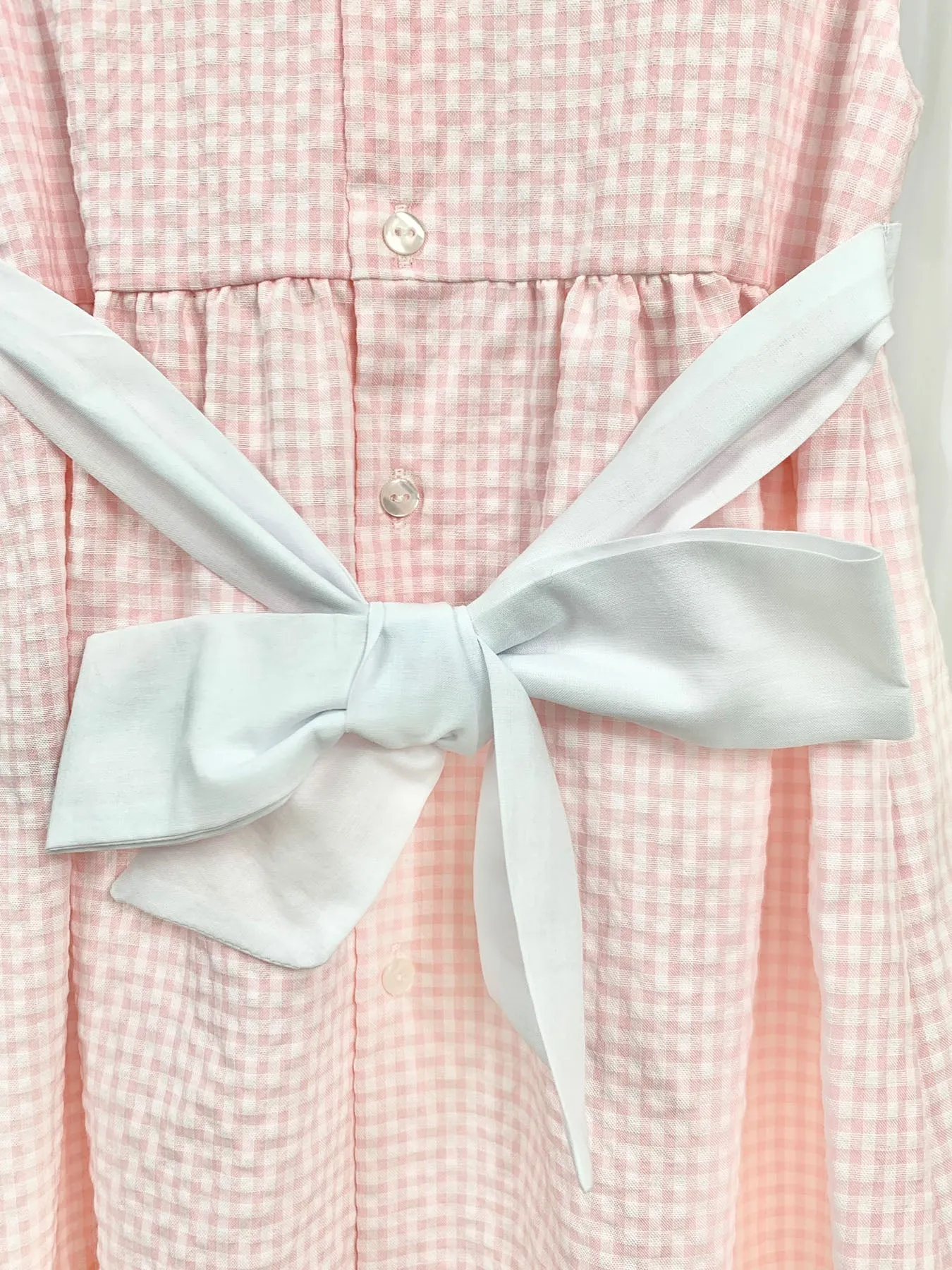Baby Gi Pink & White Check Dress