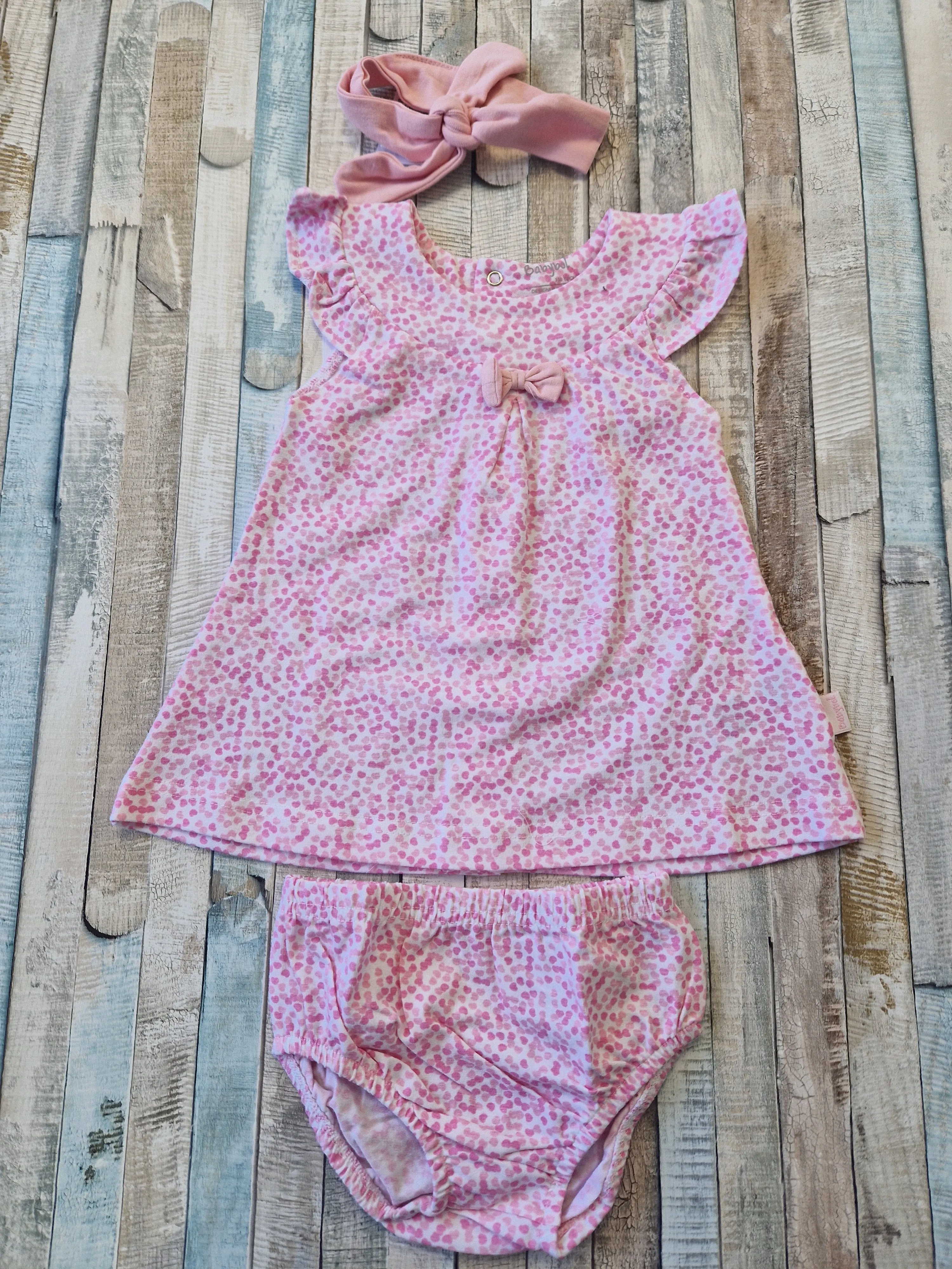 Baby Girls Dotty Dress Set