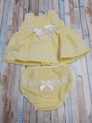 Baby Girls Lemon Sleeveless Dress & Pants
