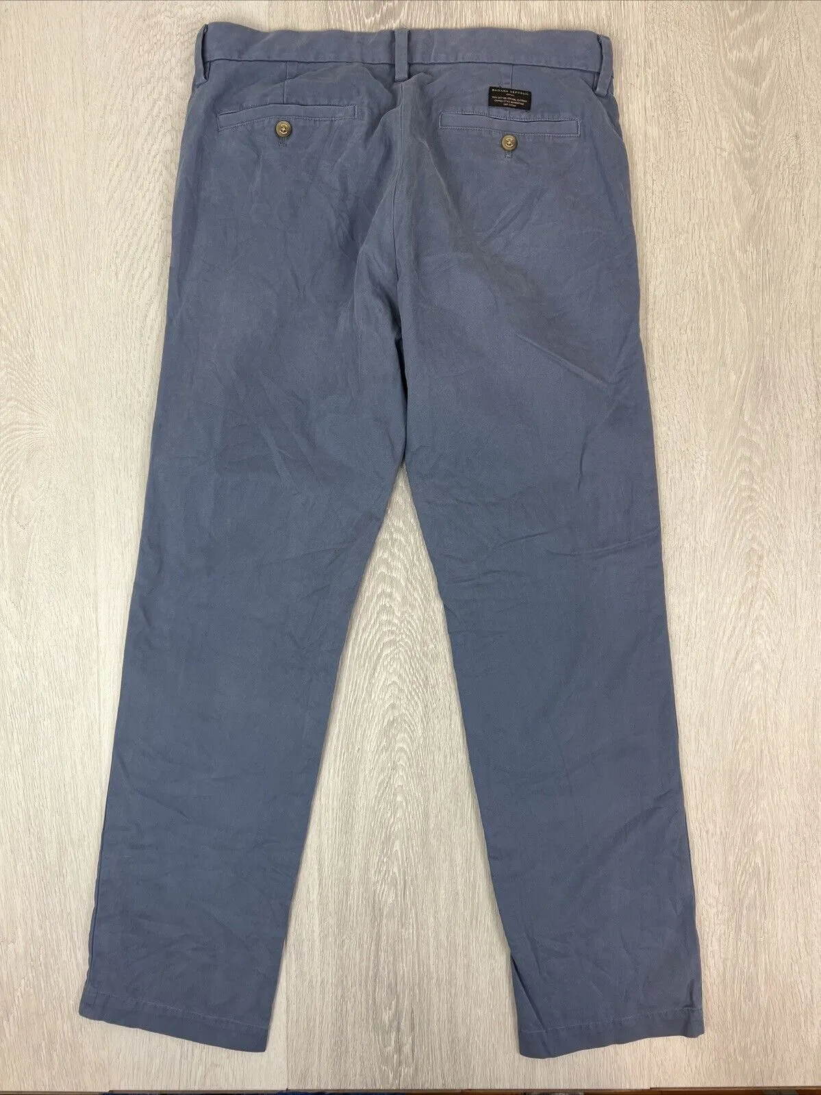 Banana Republic Mens Blue Chinos Trouser Pants Size 33/32