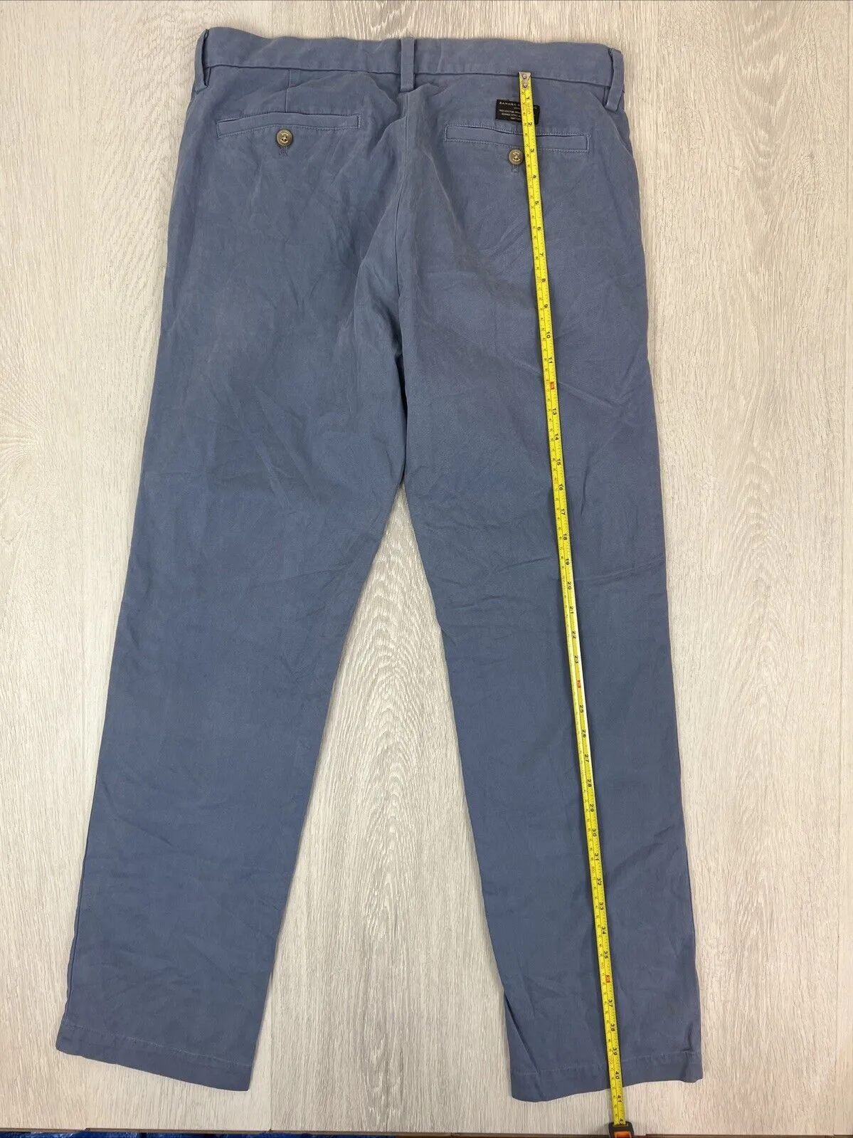 Banana Republic Mens Blue Chinos Trouser Pants Size 33/32