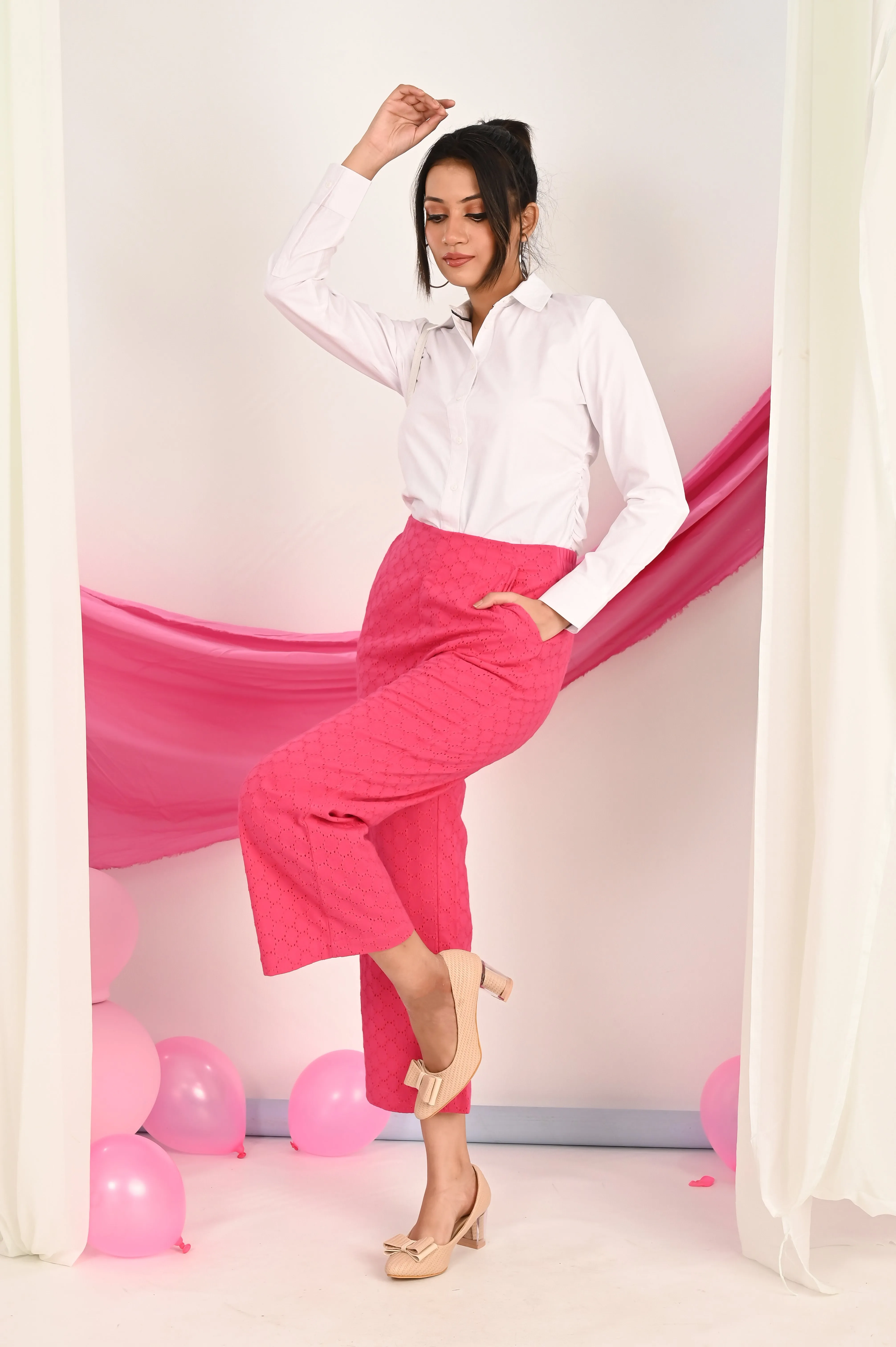 Barbie's Petal Power Wide-Leg Pants