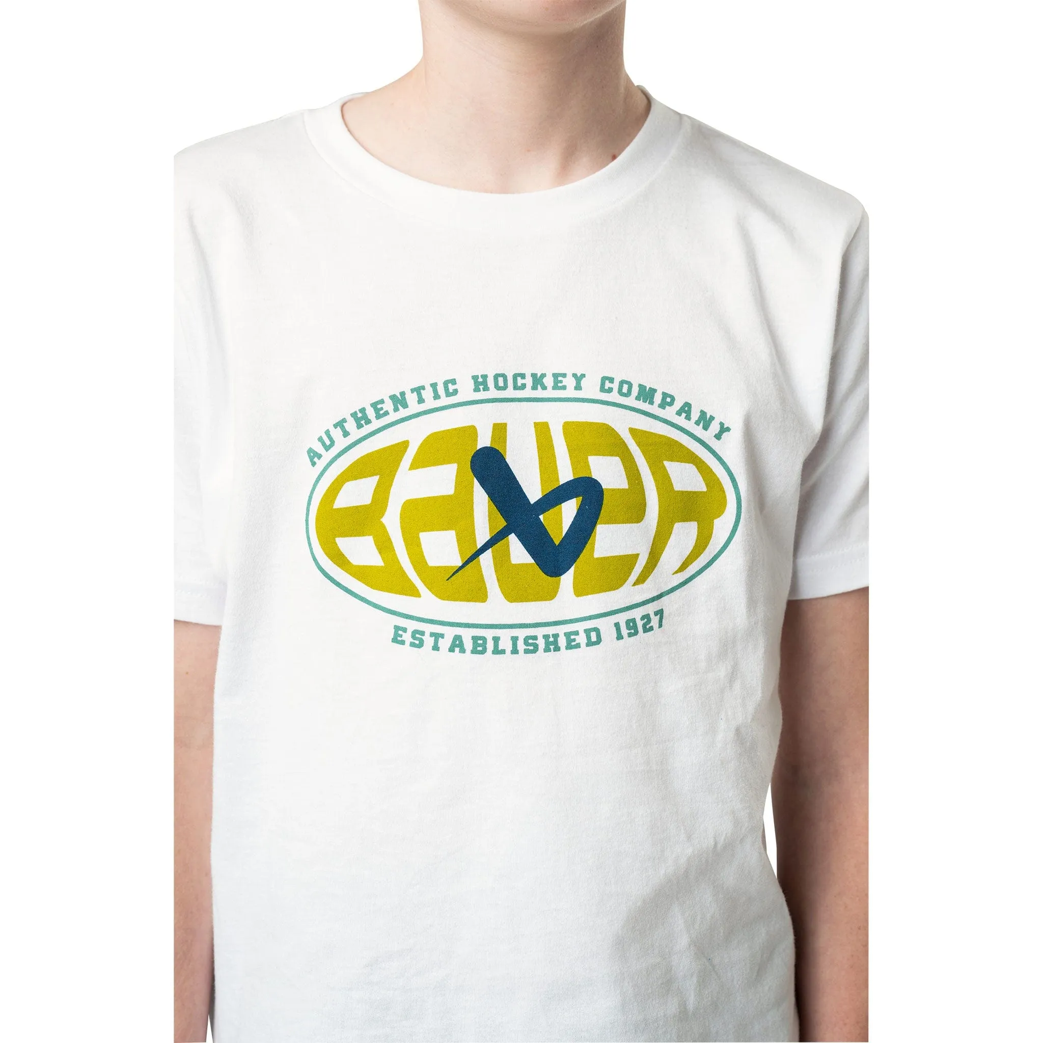Bauer Graphic Shortsleeve Junior Shirt - White