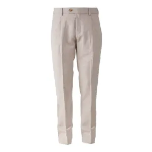 Beige Linen Jeans & Pant