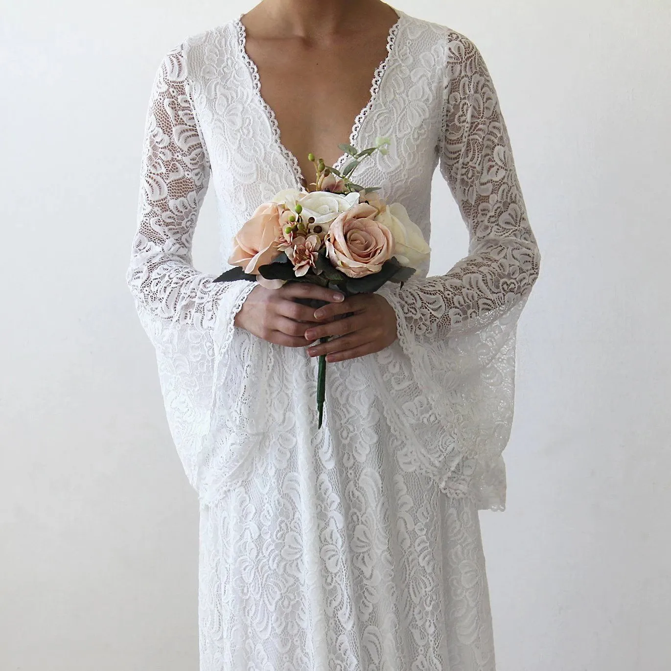 Bell Sleeves Dress #1167
