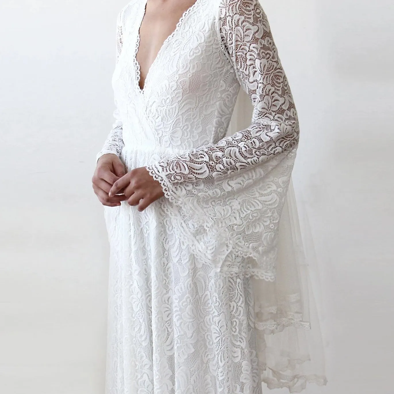 Bell Sleeves Dress #1167