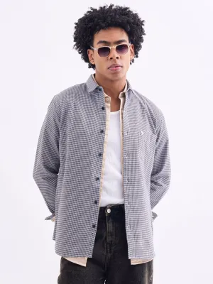 Black Checks Slim Fit Shirt