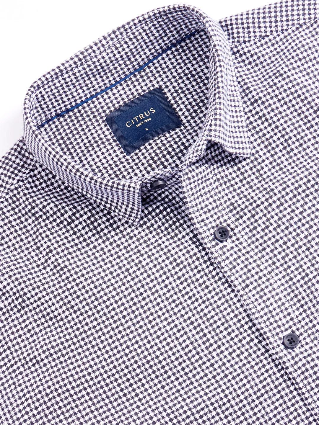 Black Checks Slim Fit Shirt