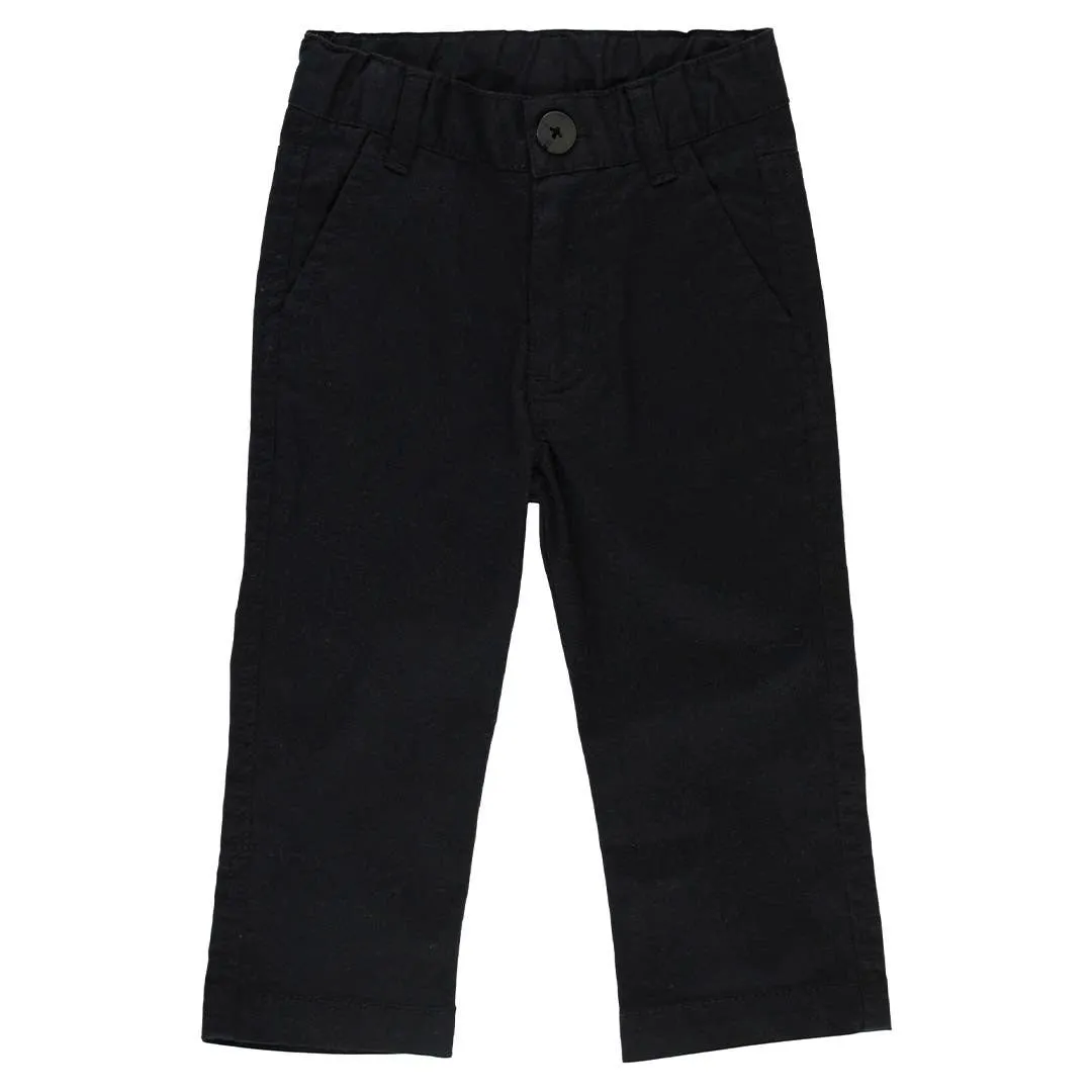 Black Stretch Chino Pants