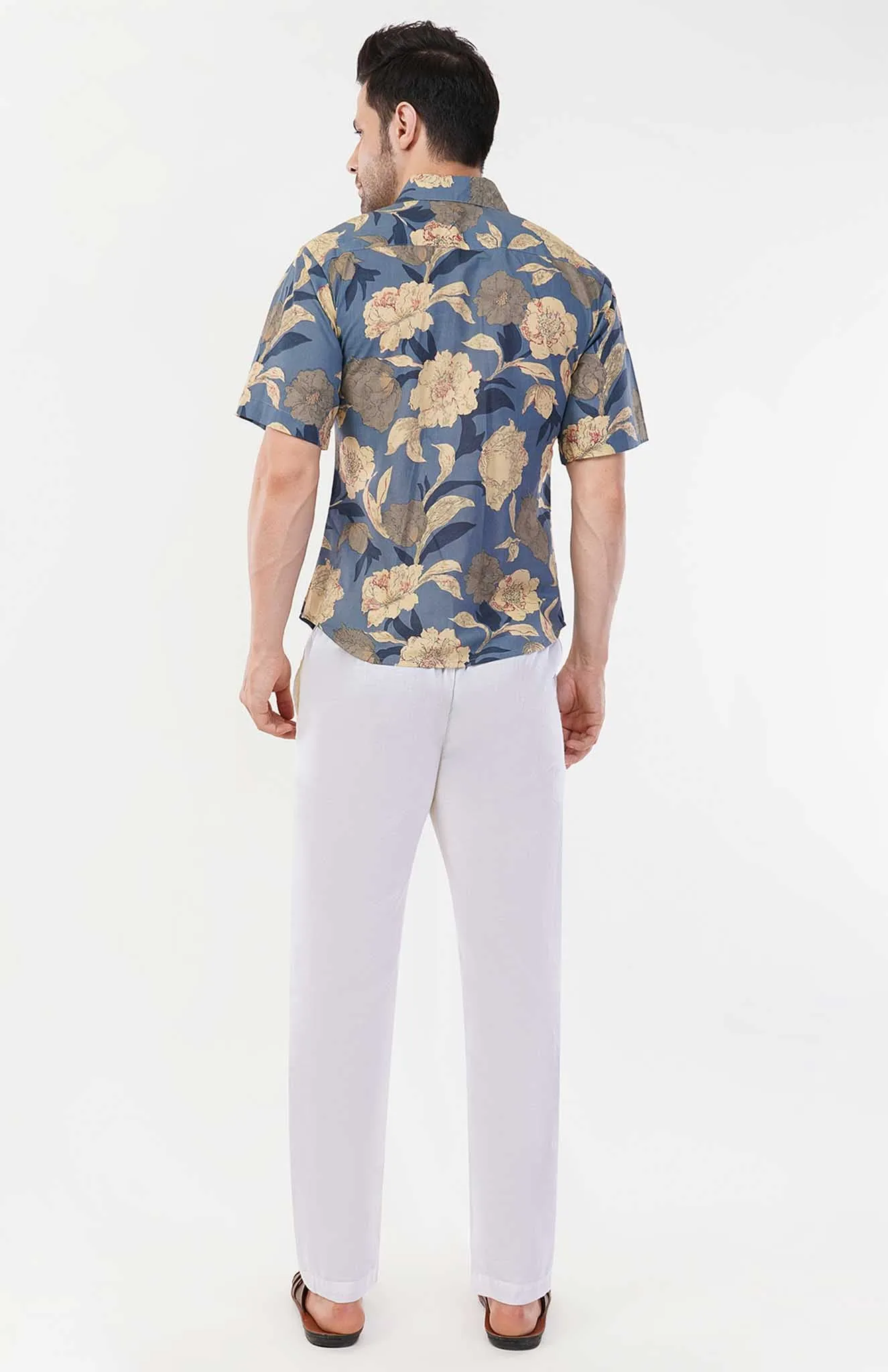 Blue Blossom Breeze | Blue Abstract Print Shirt