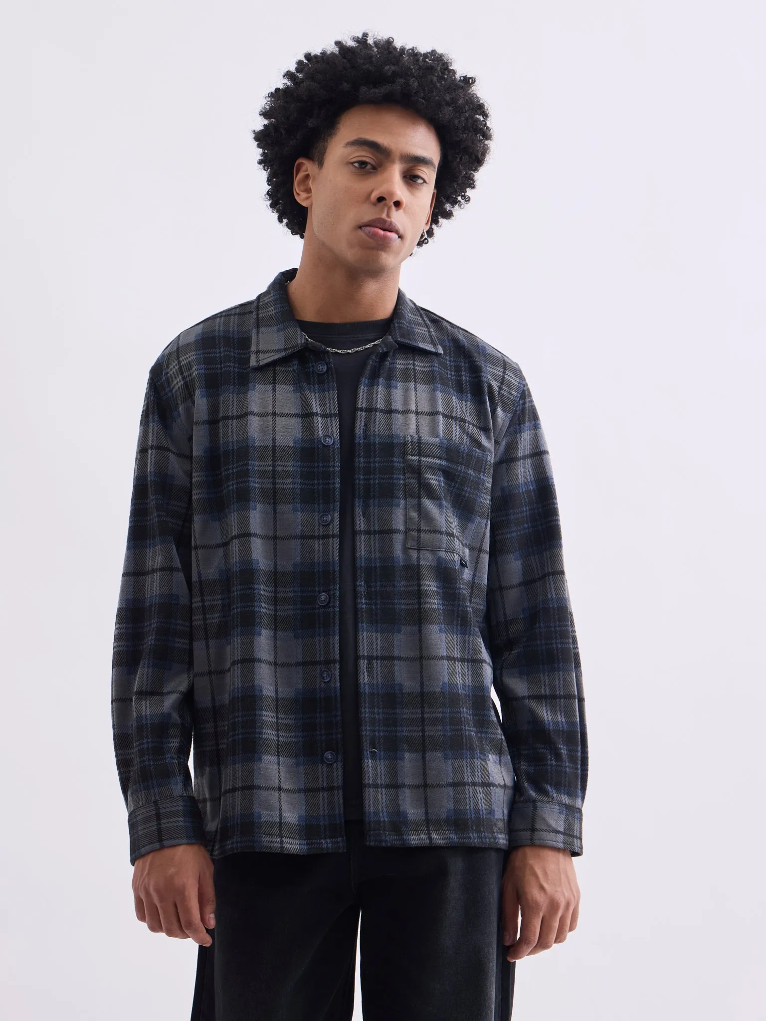 Blue Checks Overshirt