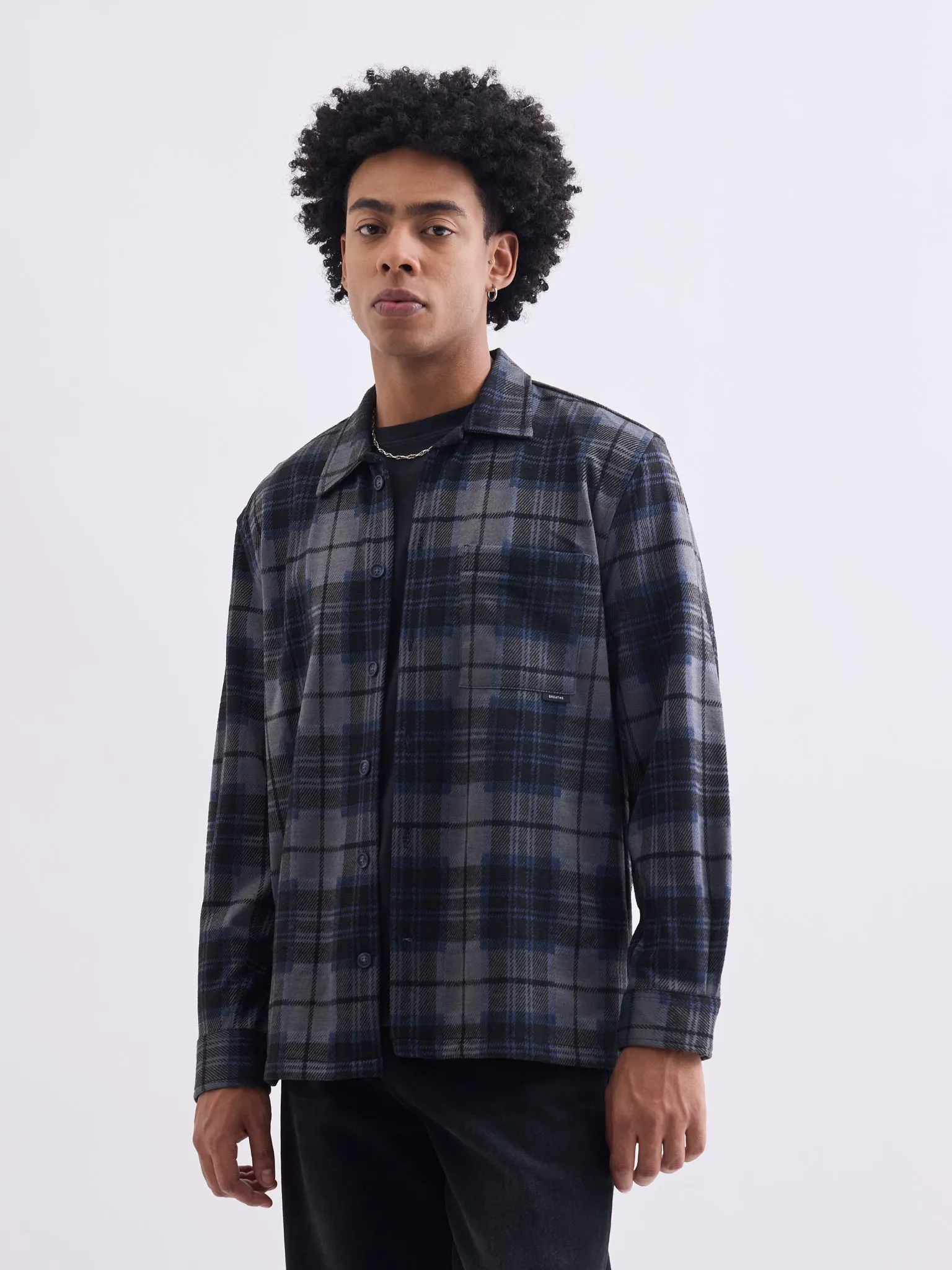 Blue Checks Overshirt