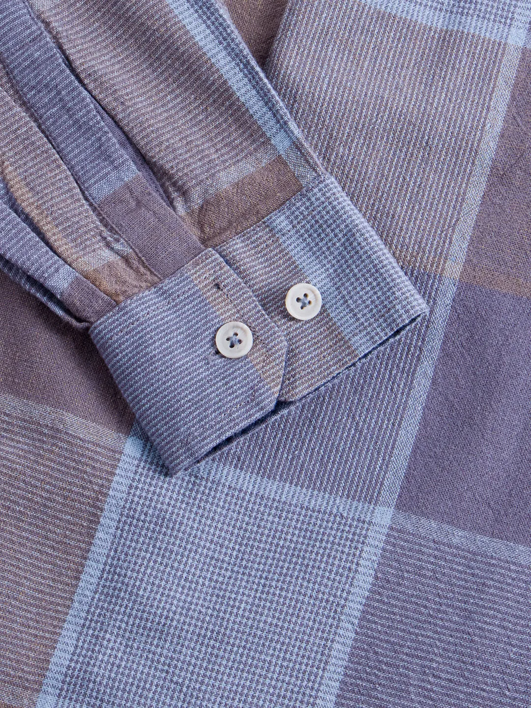 Blue Double Pocket Checks Shirt