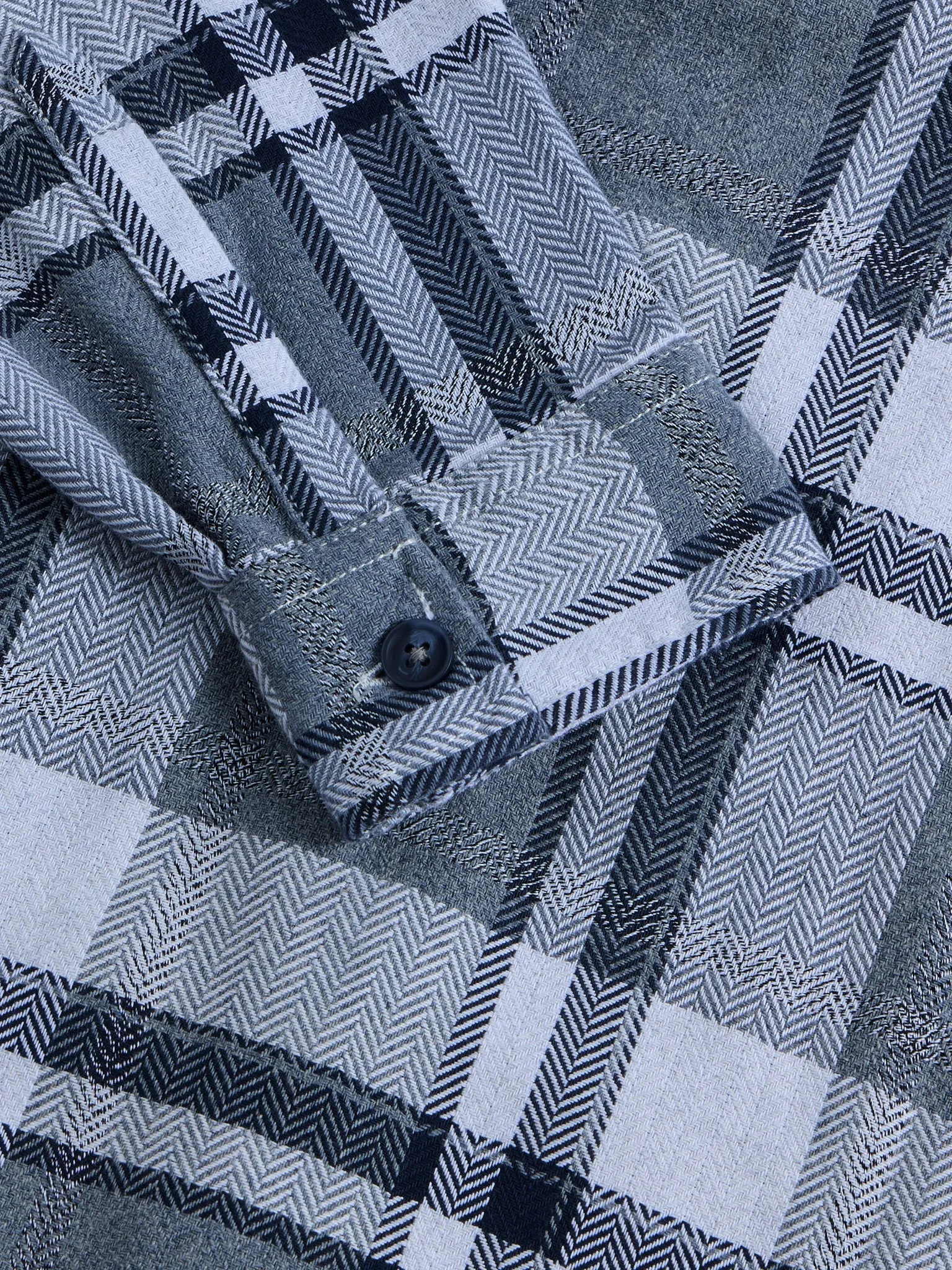 Blue Flannel Overshirt