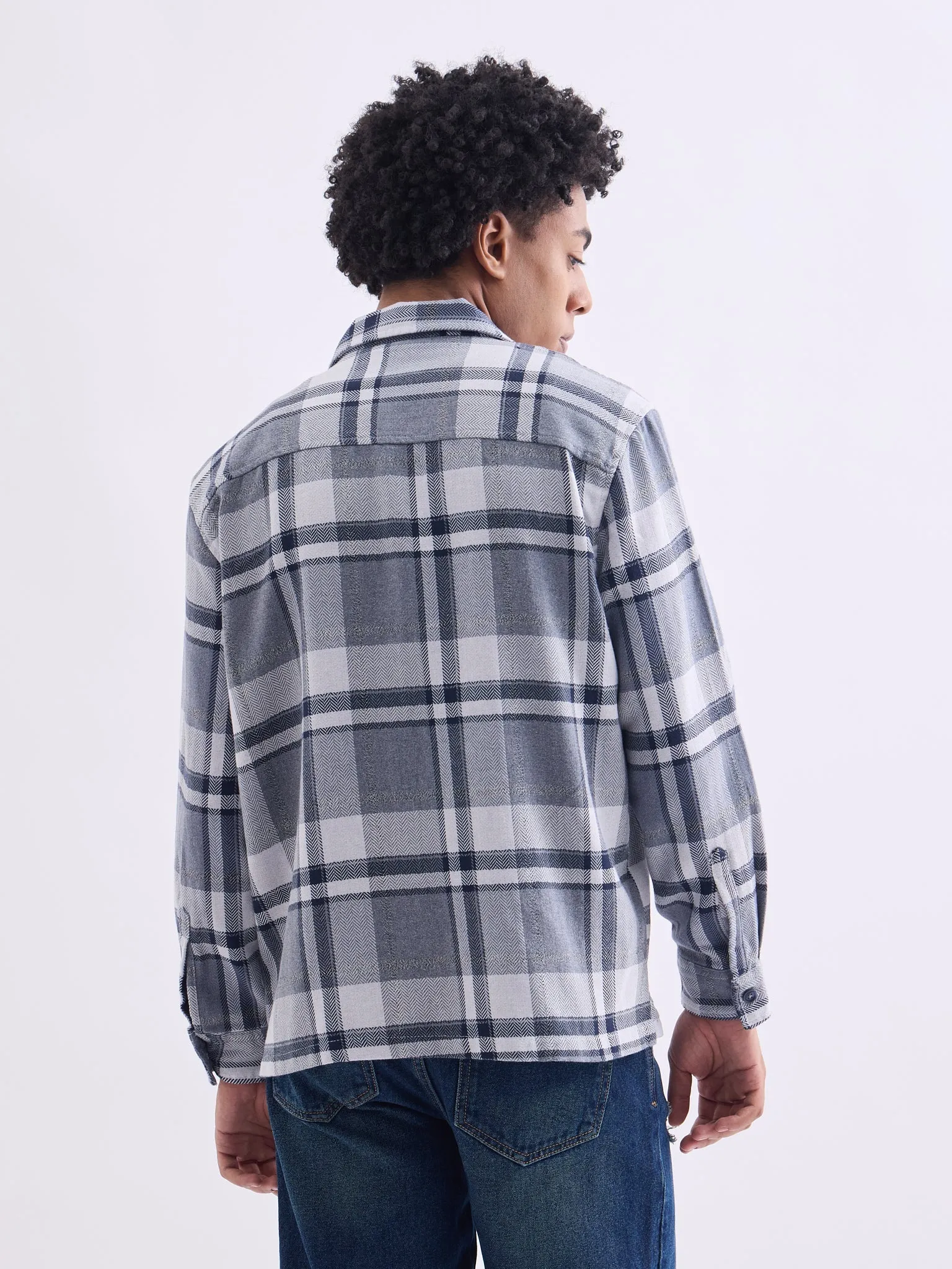 Blue Flannel Overshirt