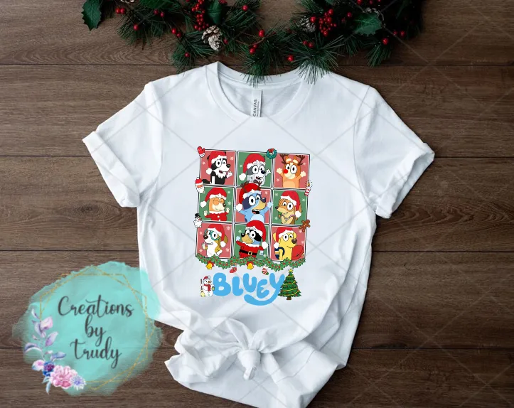 Bluey and friends Christmas- T SHIRT