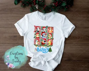 Bluey and friends Christmas- T SHIRT