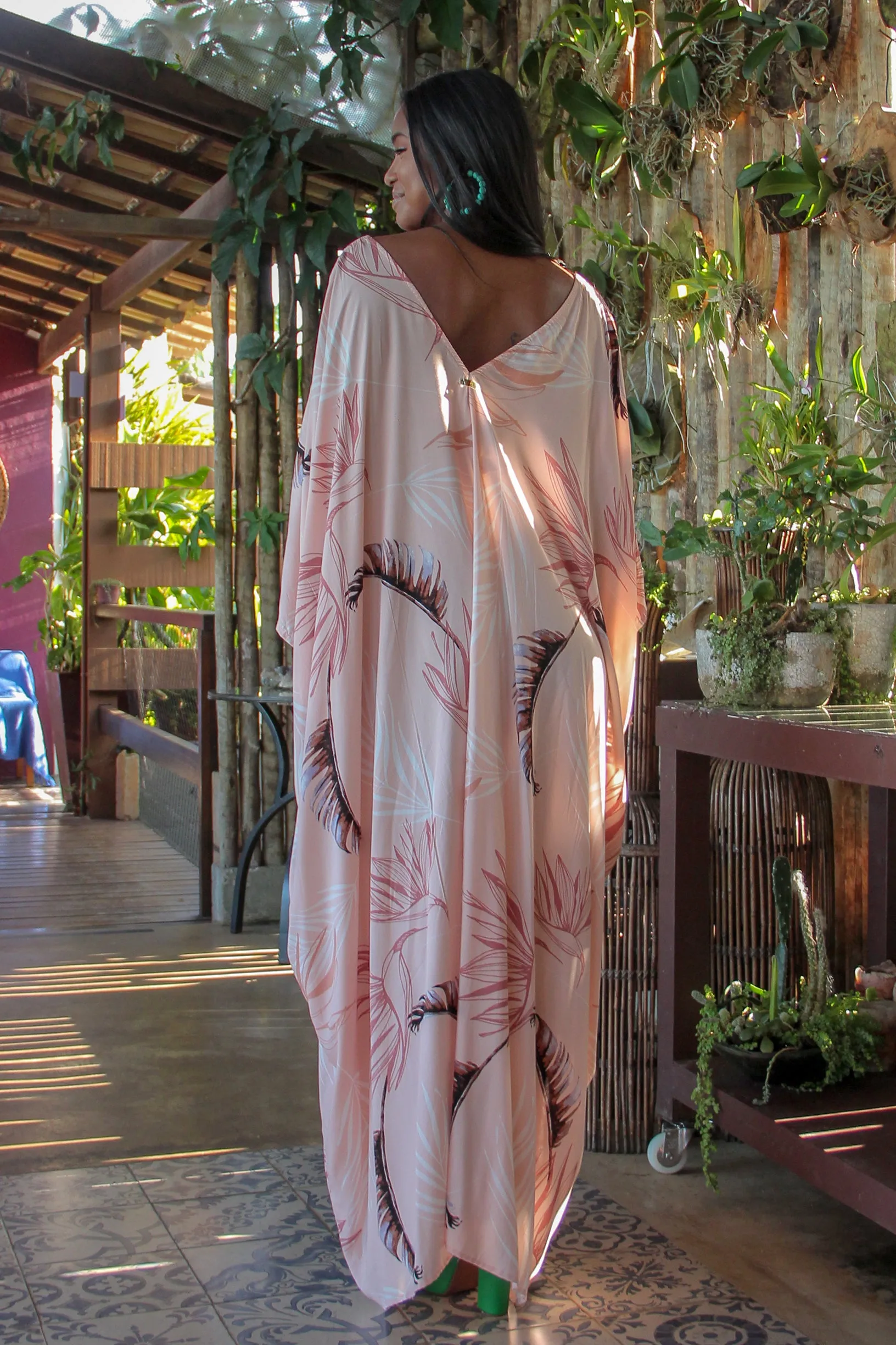 Blushing Feathers Kaftan