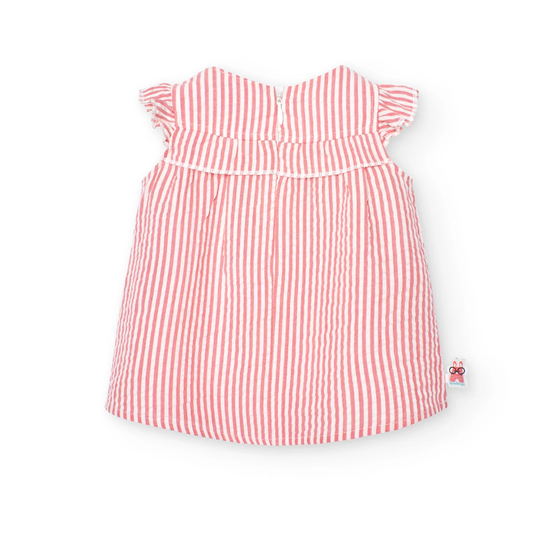 Boboli Poplin Dress & Pants Set