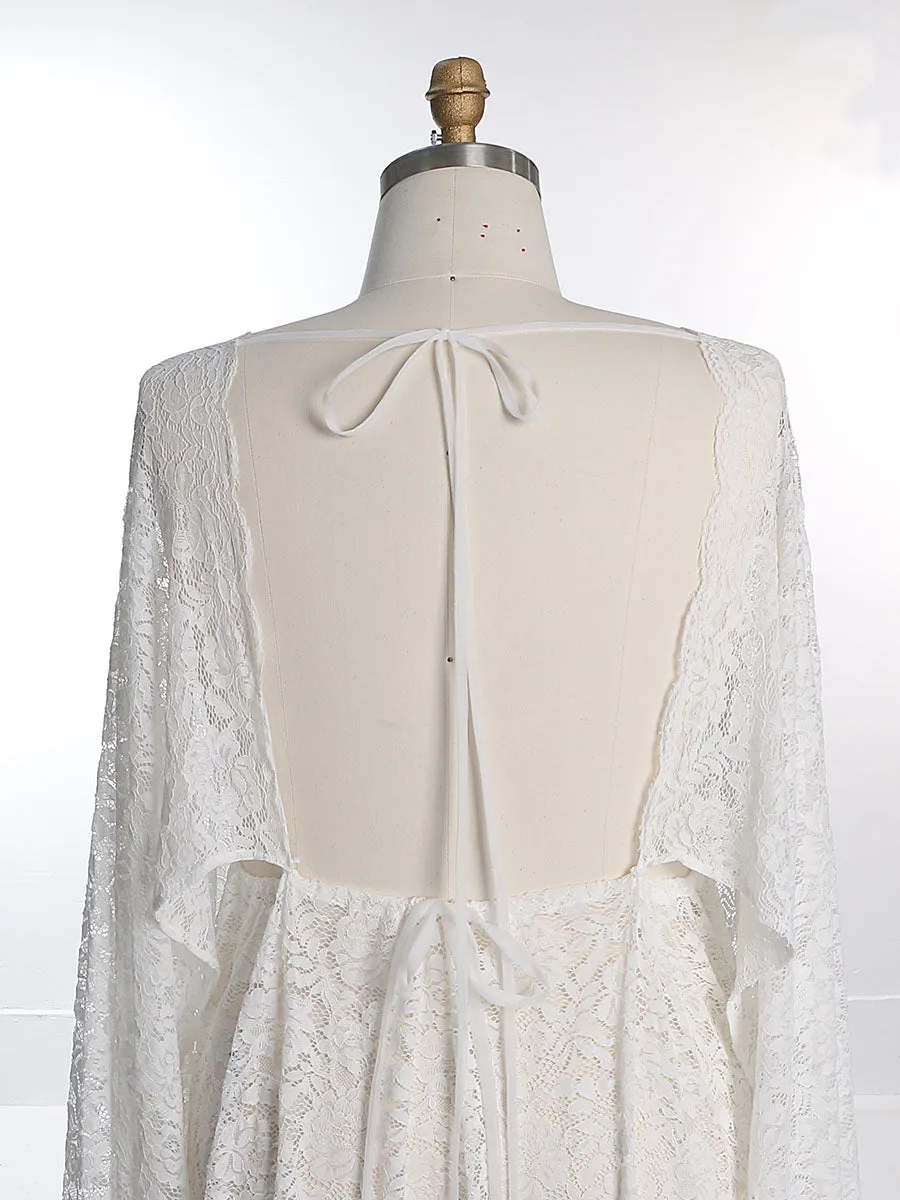Boho Lace Maternity Dress for Shoot Shoot /Baby Shower Dresses YEWEN YW230313