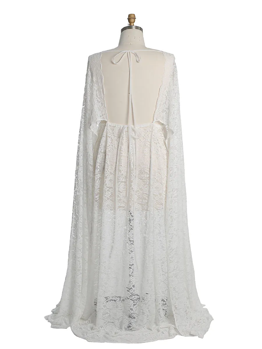 Boho Lace Maternity Dress for Shoot Shoot /Baby Shower Dresses YEWEN YW230313