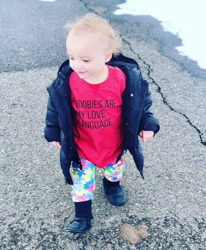 Boobies Are My Love Language Kid's Tee Or Bodysuit