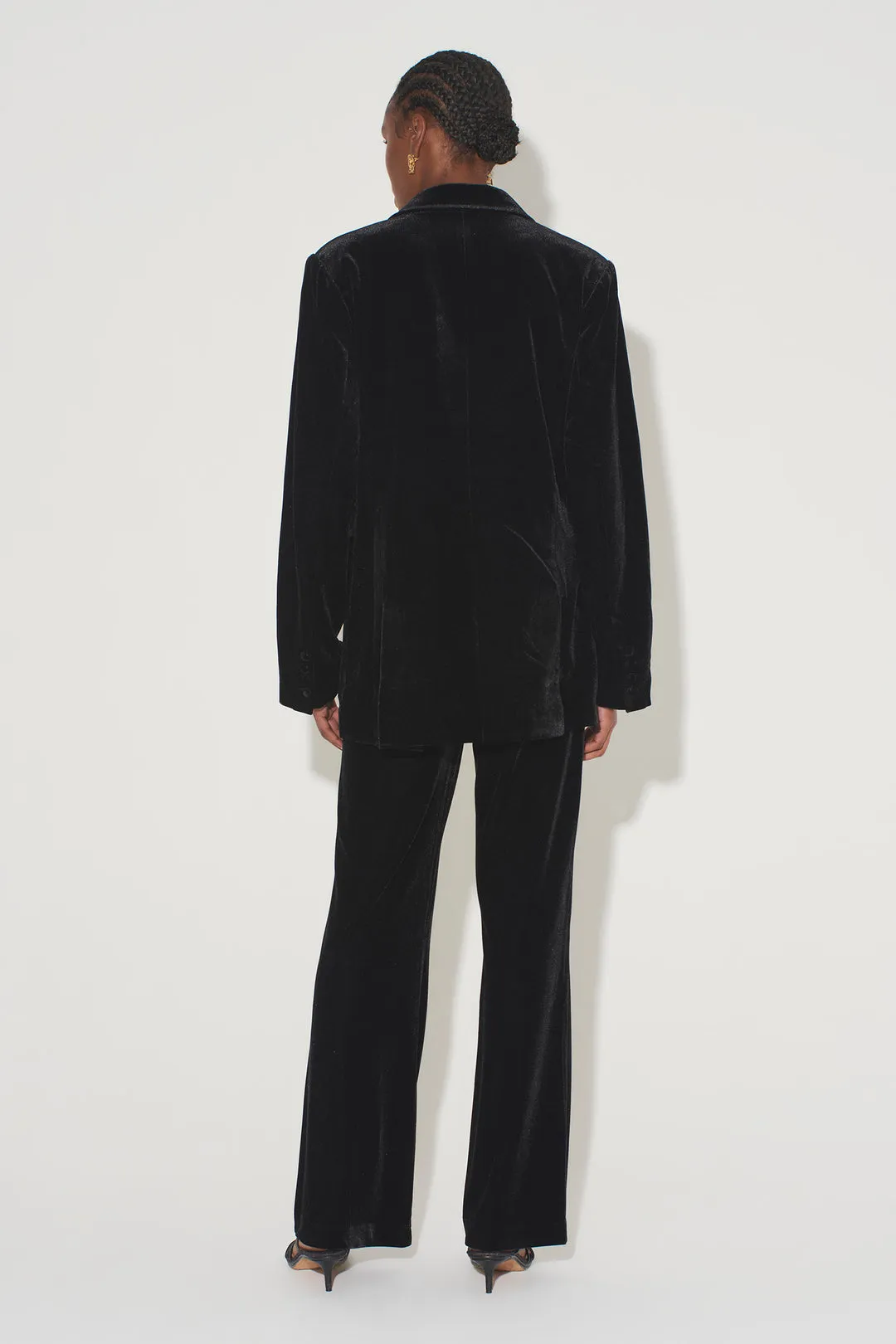 Bowie Velvet Pant, Black | HANSEN & GRETEL