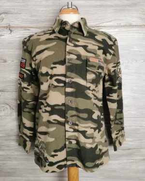 BOY SIZE MEDIUM (10/12 YEARS) - MCGR, Long-sleeved Flannel Top VGUC B3