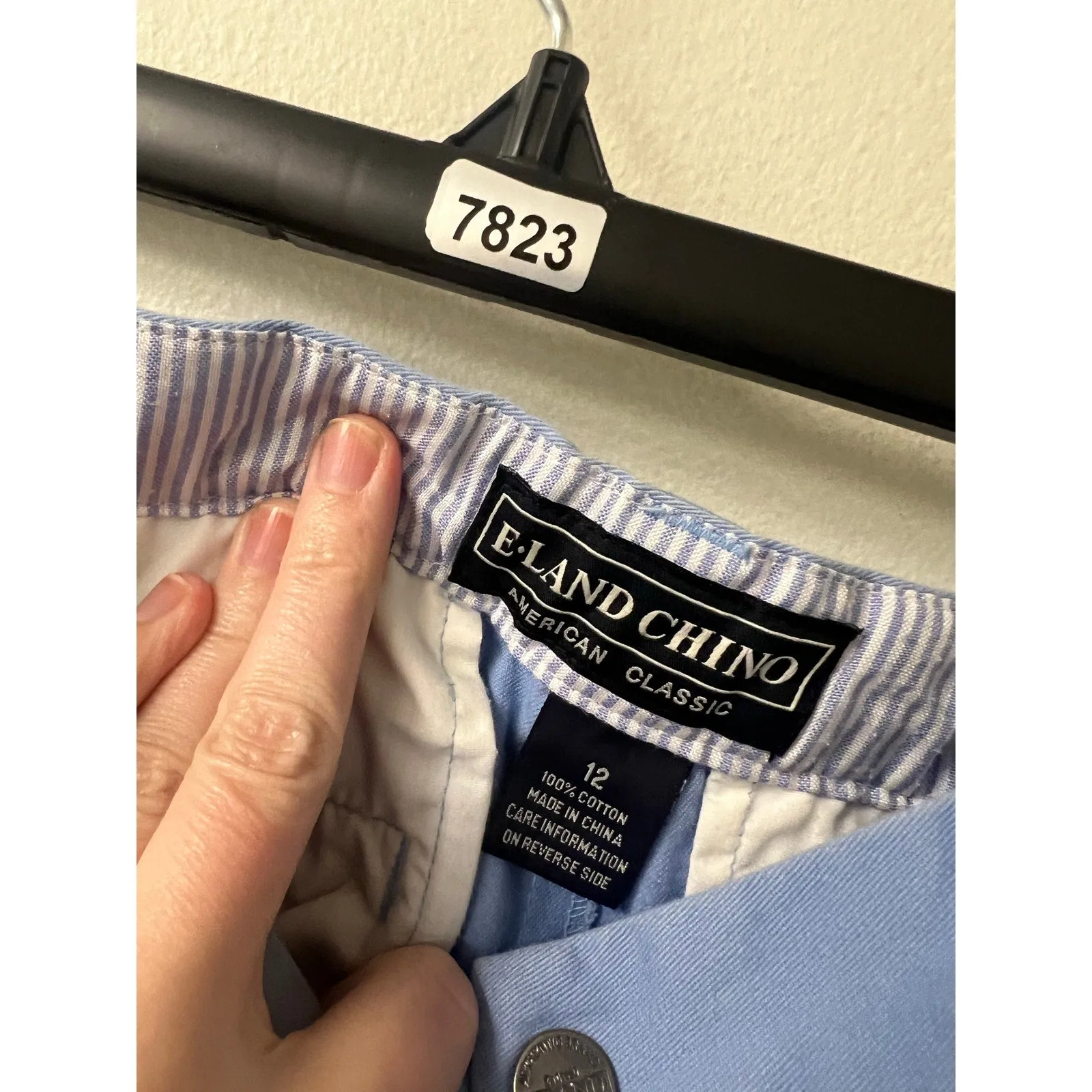 Boy's E-Land Chino Light Blue Pants Sz 12