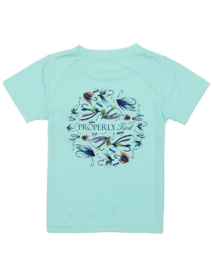 Boys Stay Fly Performance Tee, Seafoam